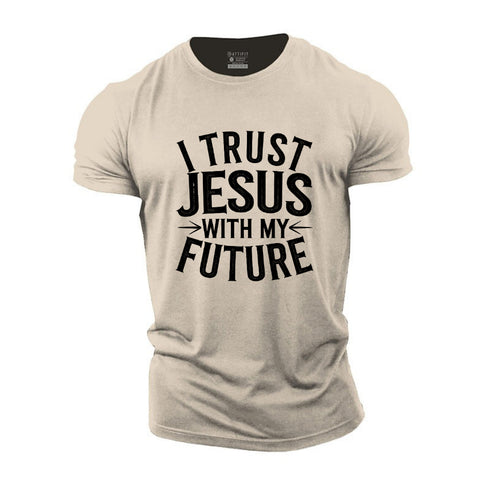 Men's I Trust Jesus With My Future Cotton T-Shirt